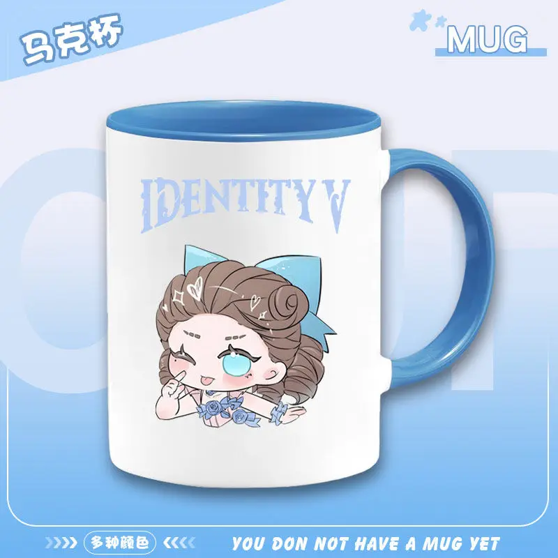 Identidade V Anime Jogo Cos Jardim Dançarina Feminina Naiad Geisha Etc. Caneca de cerâmica unissex simples com bloqueio de cor e presente de copo de água