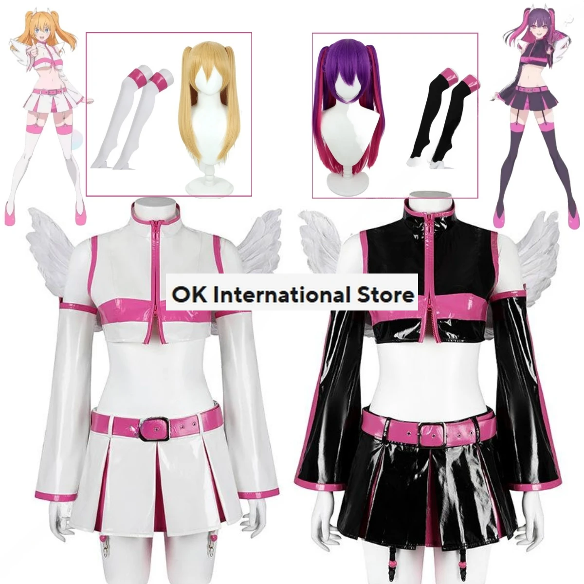 Anime nigoriri milliela mikari ririsa lilyel cosplay kostüm perücke ririeru liliel milly ela 2,5 dimensionale verführung lilysa cos