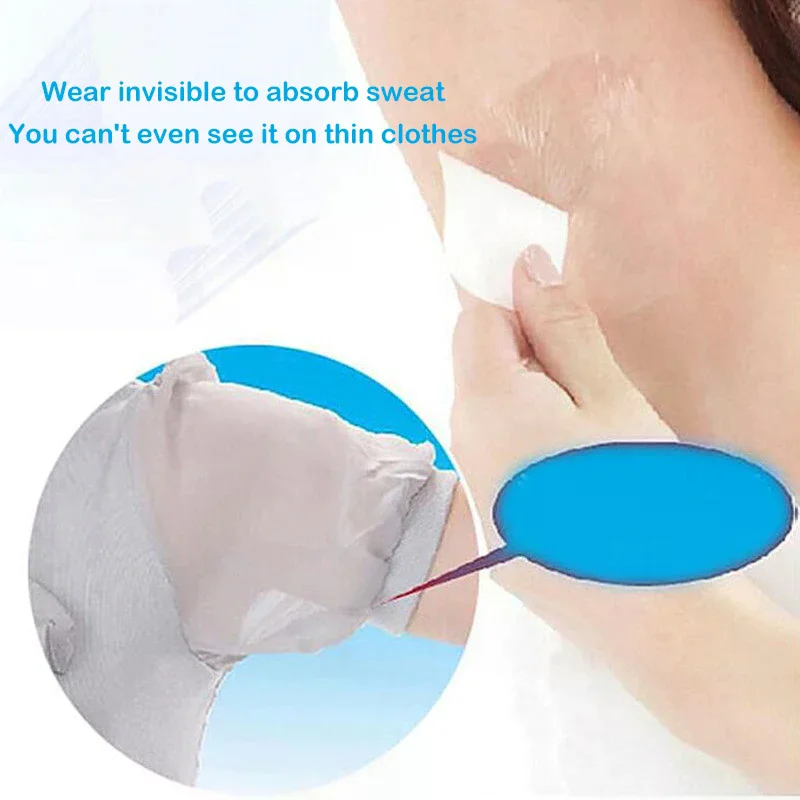แผ่นซับเหงื่อใต้วงแขนแบบใช้แล้วทิ้ง 20 ชิ้น แผ่นซับเหงื่อใต้วงแขน ป้องกันเหงื่อและกลิ่นกาย สำหรับผู้ชายและผู้หญิง