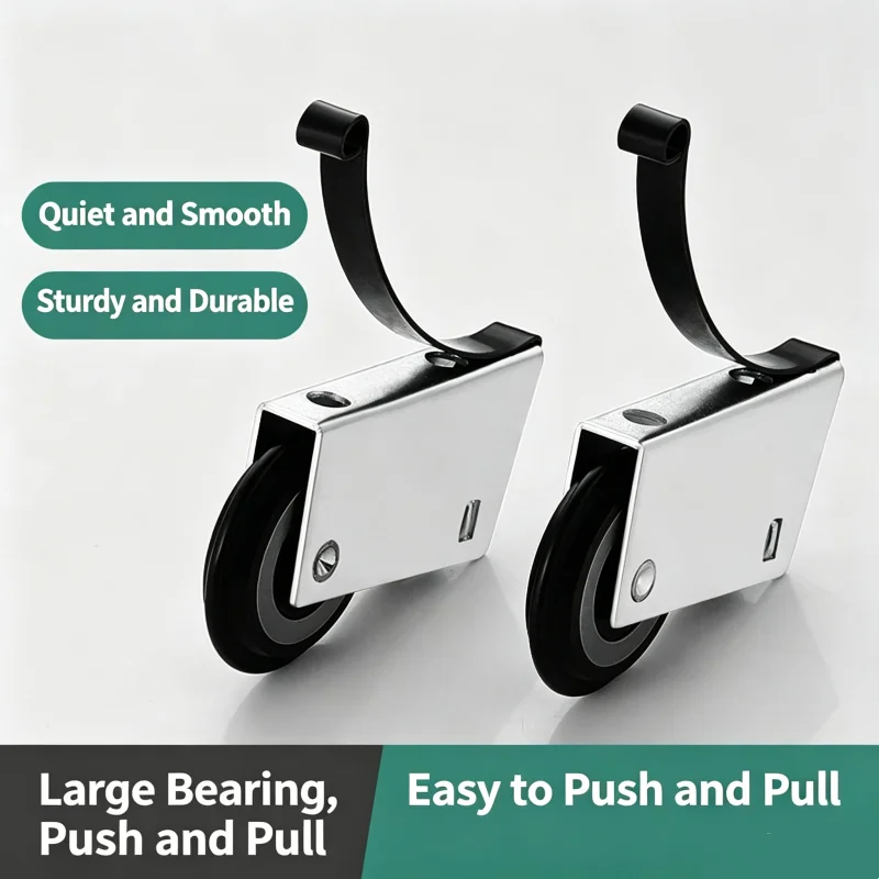 Wheels Roller Upper Wardrobe Door Iron Set Upper Wardrobe Sliding Door Door Pulley Sliding Door Hardware Home Improvement