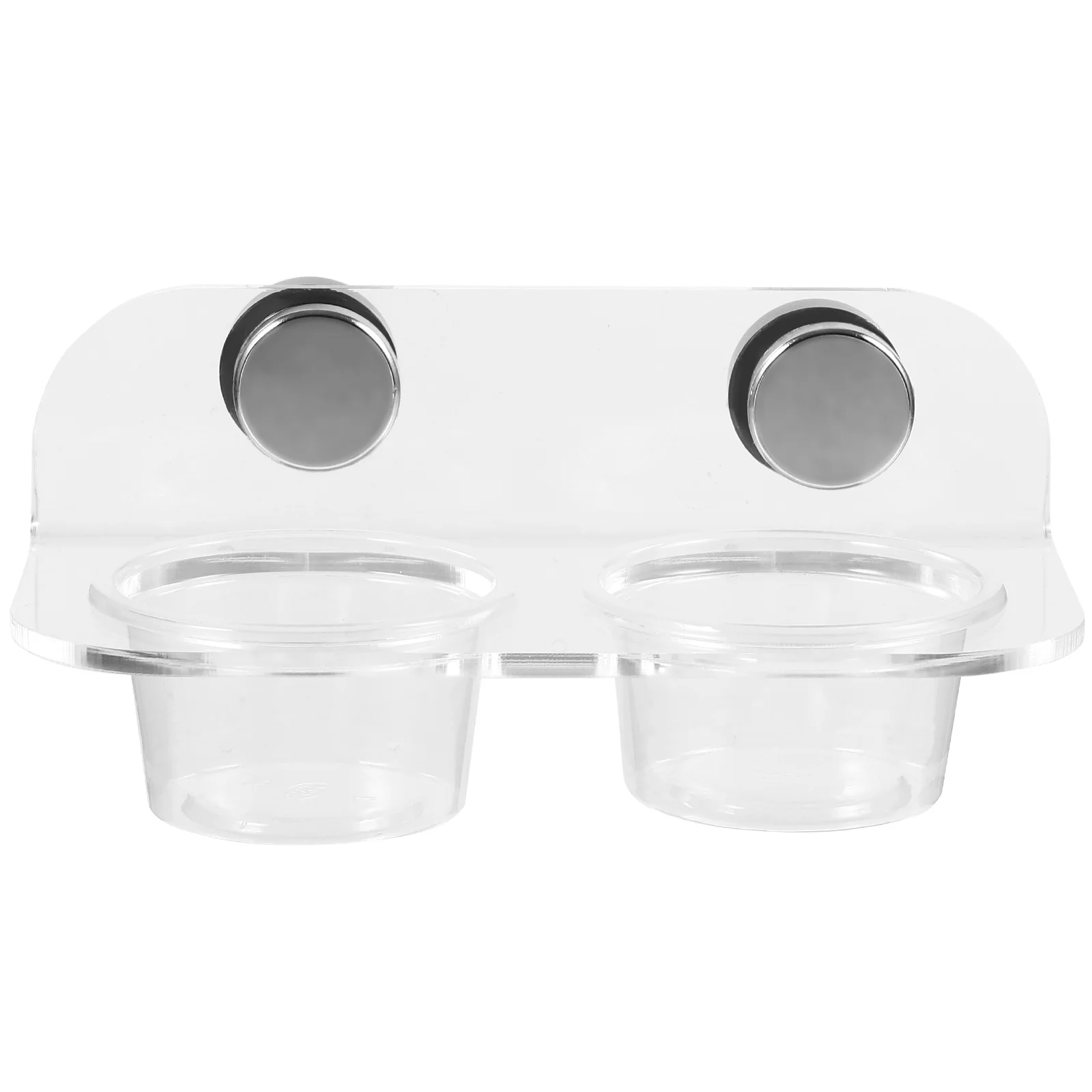 

1Set Gecko Feeder Magnetic Food and Water Container Sturdy Reptile Feeding Bowl Easy Maintenance Daily Use Reptile Feeder