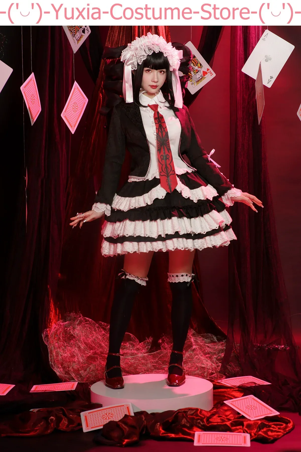 Danganronpa Celestia Ludenberck Gothic Cosplay Costume Cos Game Anime Party Uniform Hallowen Play Role Clothes Clothing