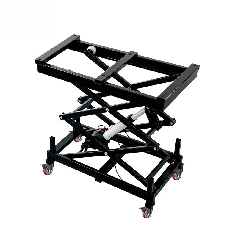 Small electric lifting platform lifting bracket scissor fixed table 900 * 470mm high strength carbon steel up to 1500mm