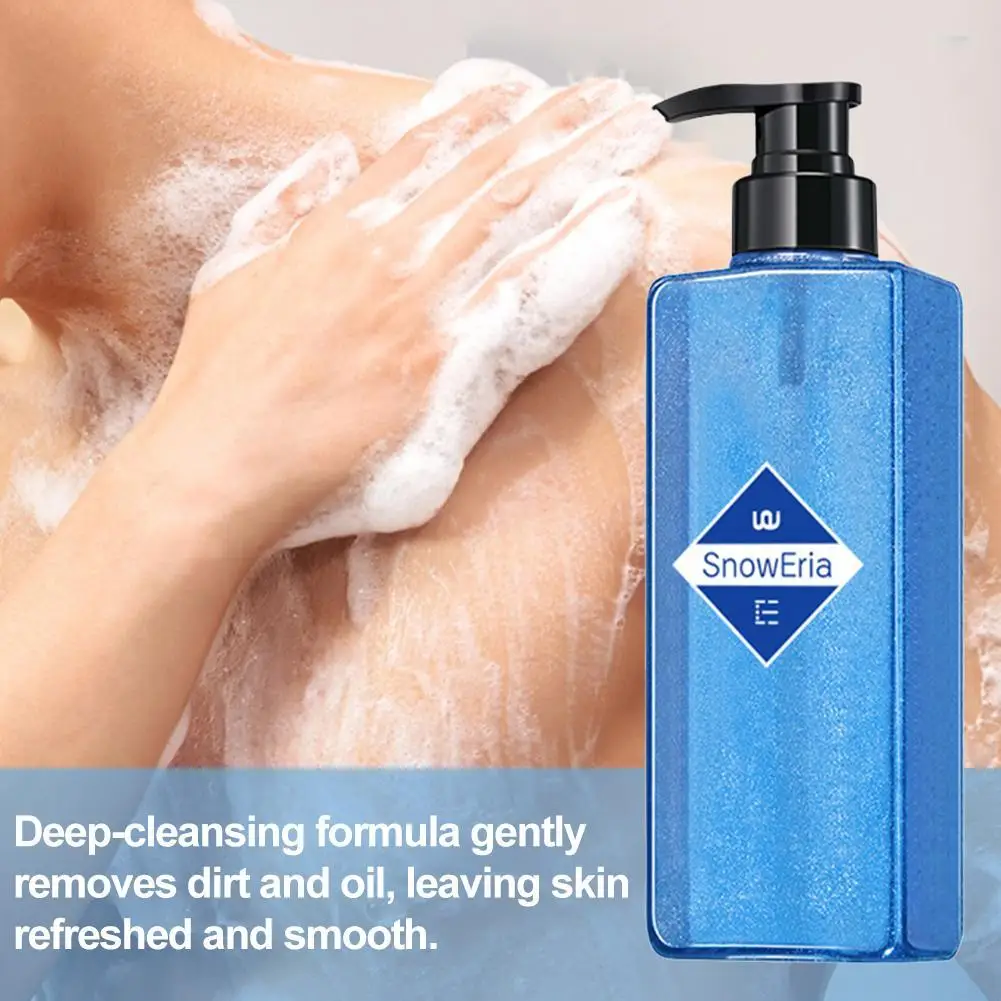 Gel de ducha refrescante para iluminar el cuerpo, aclara las líneas finas, Control de aceite, duradero, exfoliante de piel hidratante fresco, lavado corporal