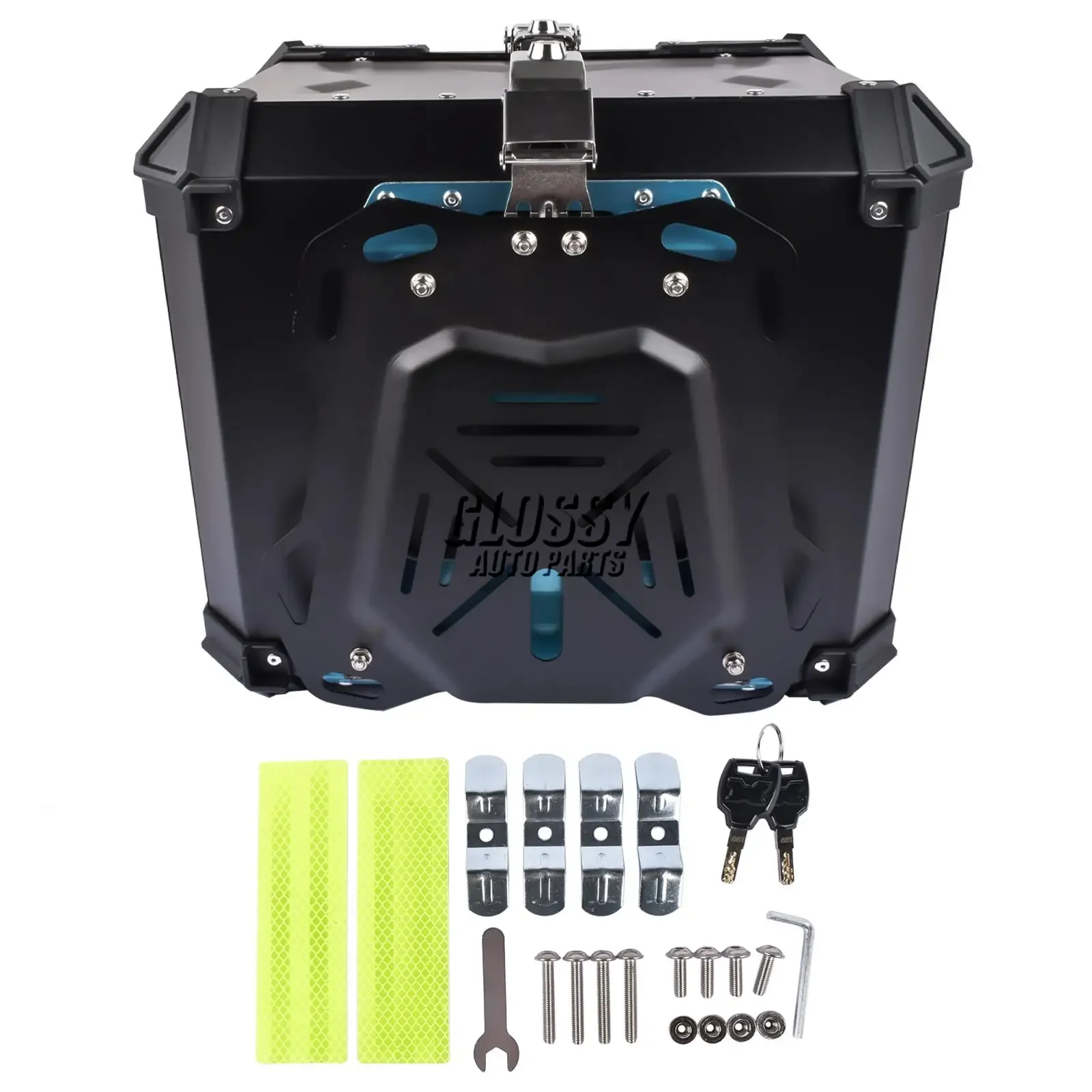 

AP03 55L Waterproof Motorcycle Top Case Aluminum Motorcycle Trunk Tour Tail Box with Security Lock