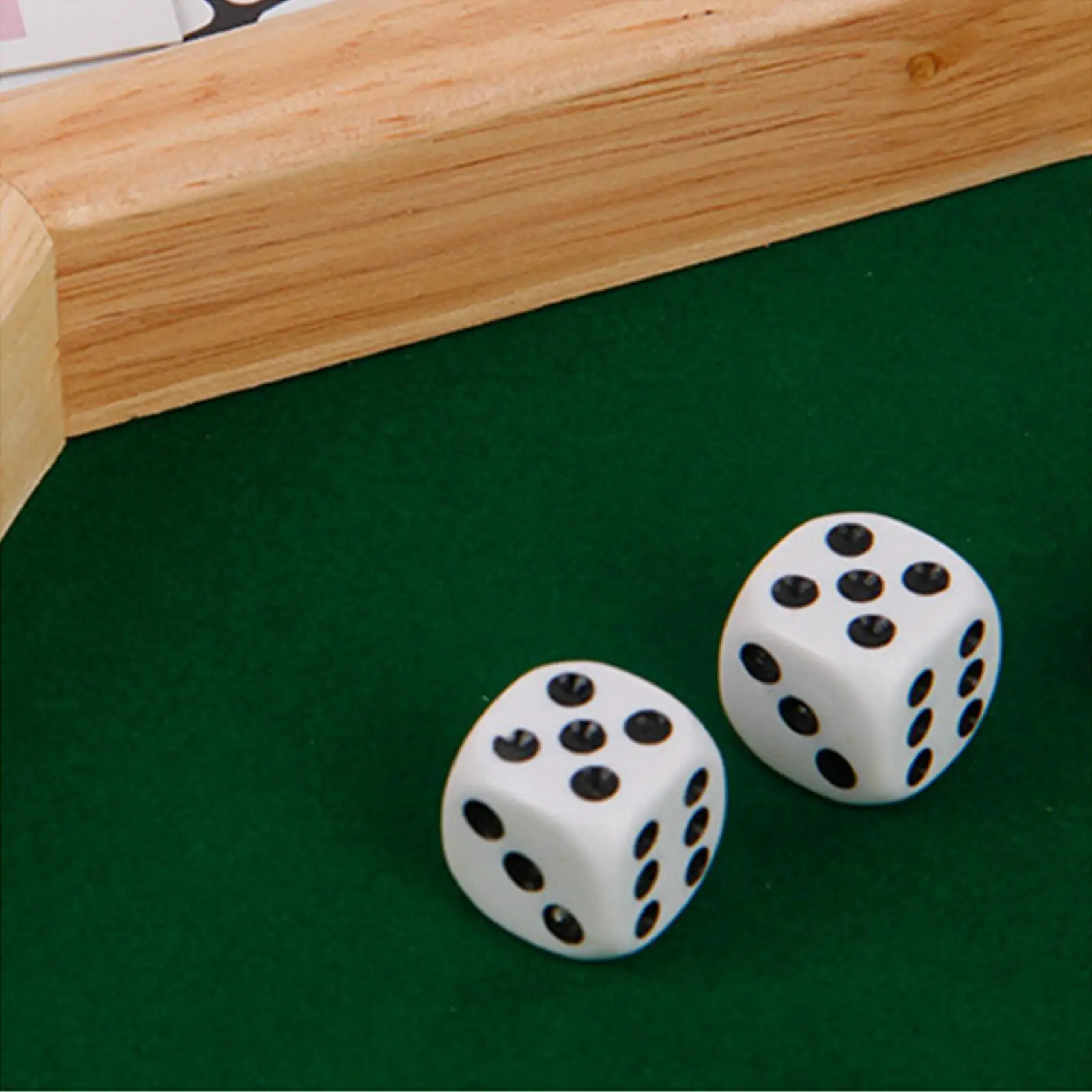 10.2 inch Wooden Dice Octagonal Dice Tray Board Game for Game Night Game Dice Party and Celebrations Party Supplies Children Toy