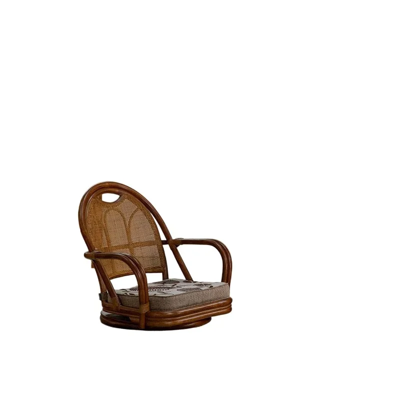 

Japanese-style wabi-sabi tatami, leisure bed and breakfast balcony rattan chair, single sofa, rotating