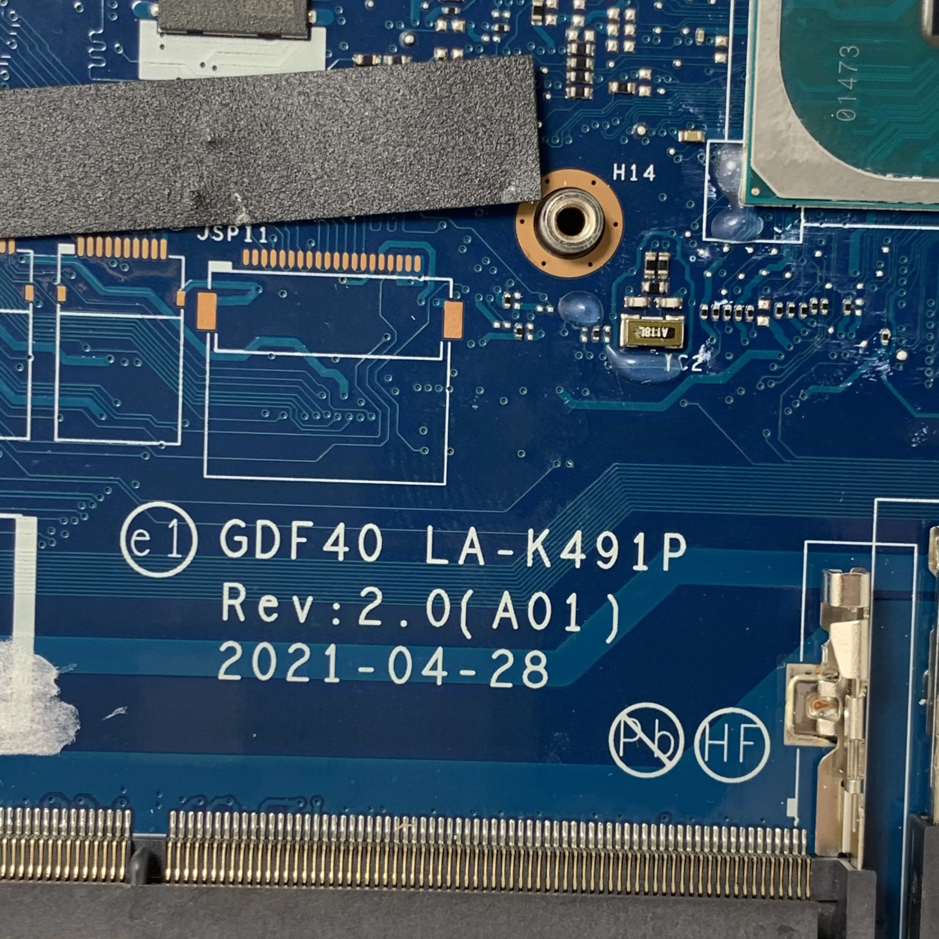 Placa base CN-0M51J7 0M51J7 M51J7 para ordenador portátil DELL 5420, placa base GDF40 LA-K491P con SRK03 I5-1145G7 CPU 100% bien