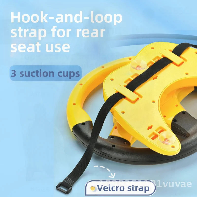 لعبة محاكاة عجلة القيادة المشتركة للطيار الكبير للأطفال مع قاعدة للتعليم المبكر والتنوير والموسيقى الممتعة والصوت التفاعلي باللون الوردي