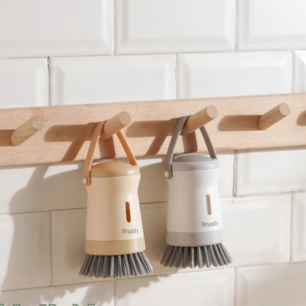 فرشاة تنظيف وعاء غير قابلة للخدش، فرشاة تنظيف المطبخ ذات النوافذ الشفافة المريحة، فرشاة تنظيف الأطباق المريحة #5