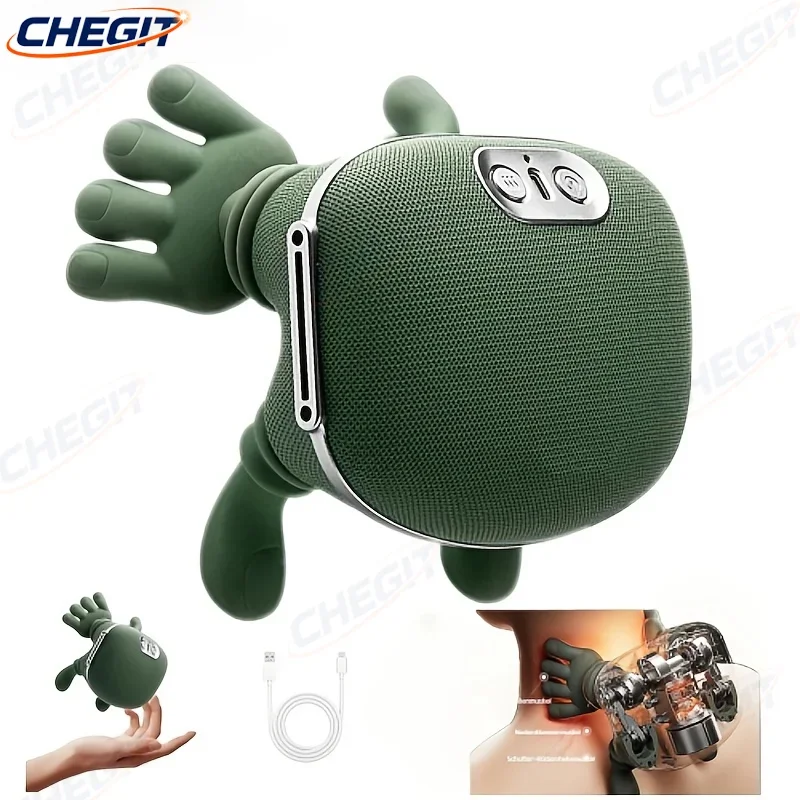 3-モードバイオニック加熱マッサージャー首の筋肉マッサージリラックスバックマッサージャー女性ネックマッサージャーポータブル頸椎マッサージャー