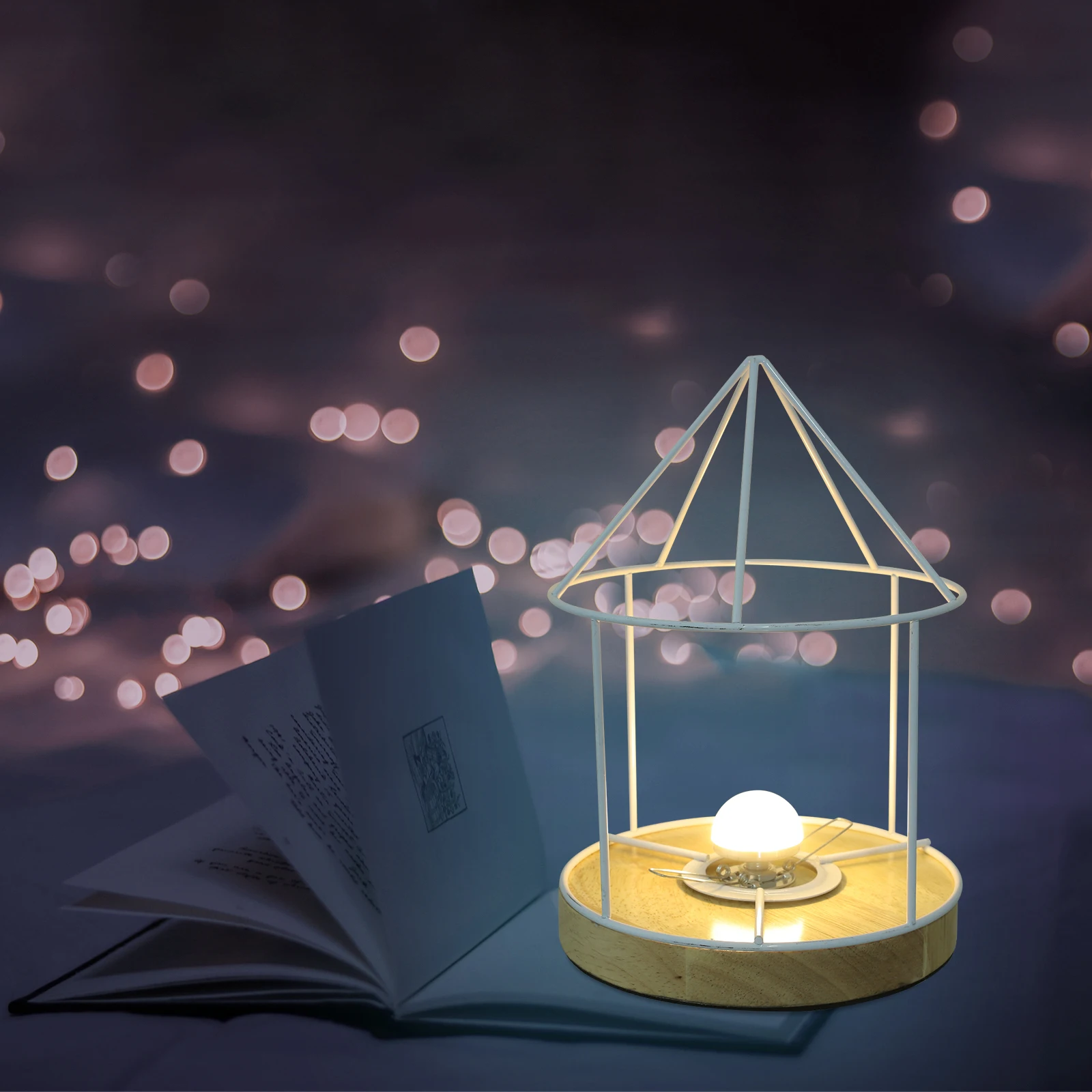 

Iron Wire Lamp Shade Frame Kit, Diy Table Lampshade Cage For Desk Floor Lamp, Sturdy Light Stand Easy Installation For