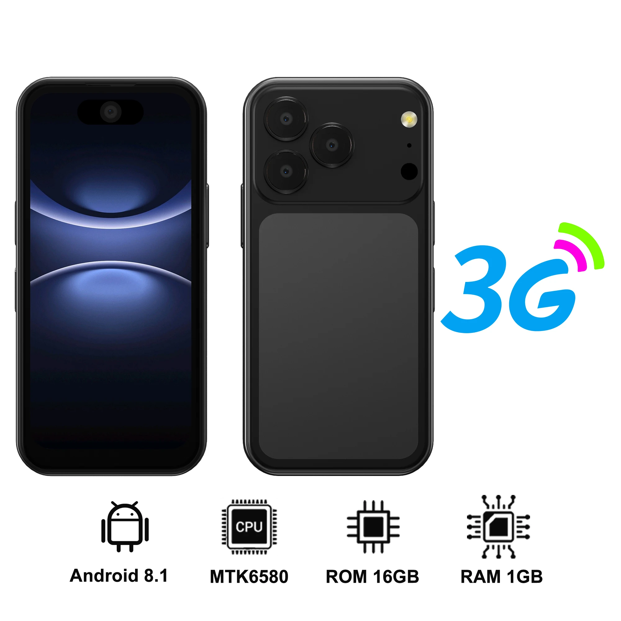 17PRO MAX Mini Android Smartphone 3G Network Dual SlM 3.75