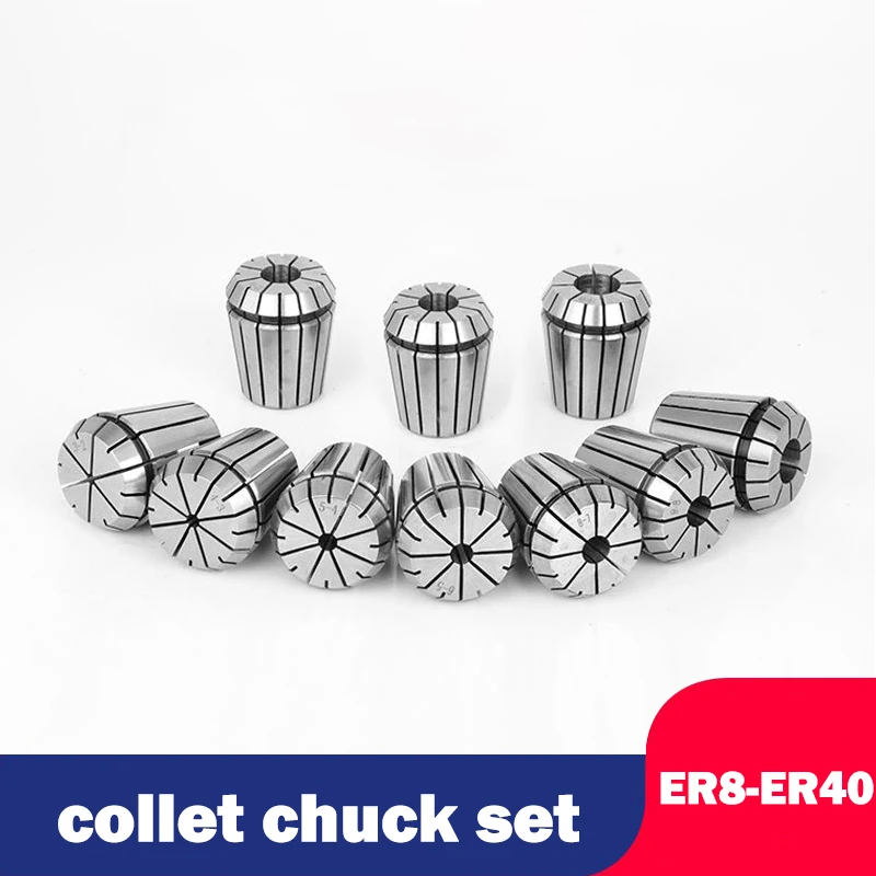 ER8 ER11 ER16 ER20 ER25 Standard Accuracy Elastic ER Spring Collet Chuck Clamping tool Drill Collets chuck Milling Cutter CNC