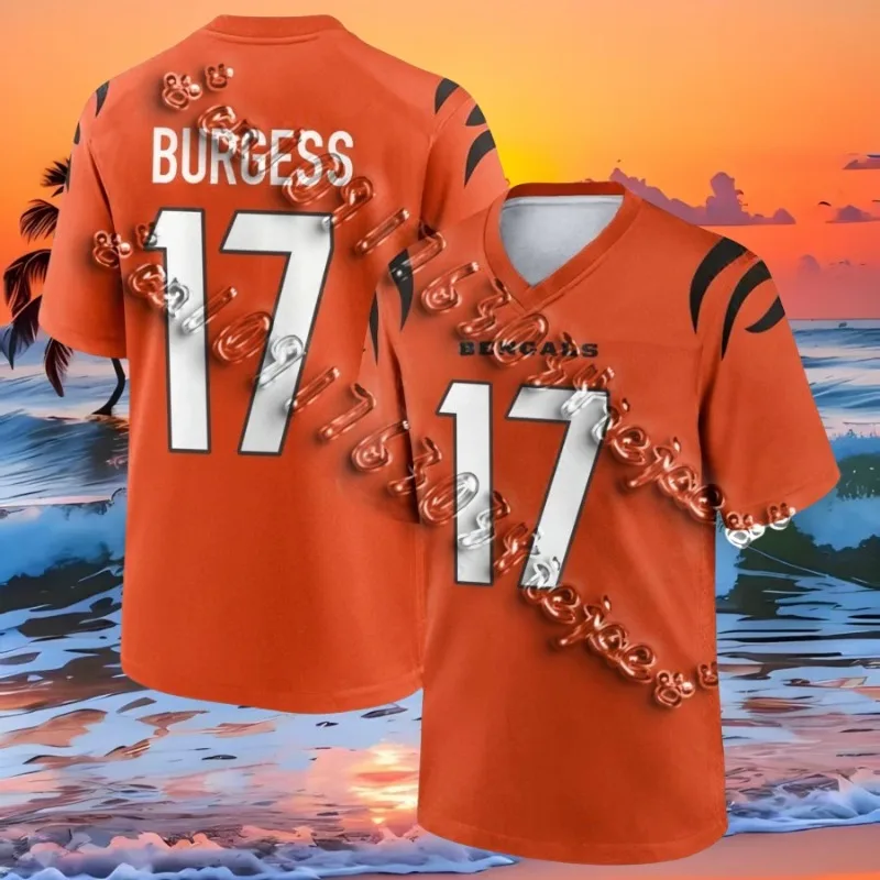 

MOTO 2025/26 New Arrival USA Rugby Jerseys Cincinnati Bengal Tiger Jersey Joe Burrow Rugby Jersey Adult's Kid's Rugby Jersey
