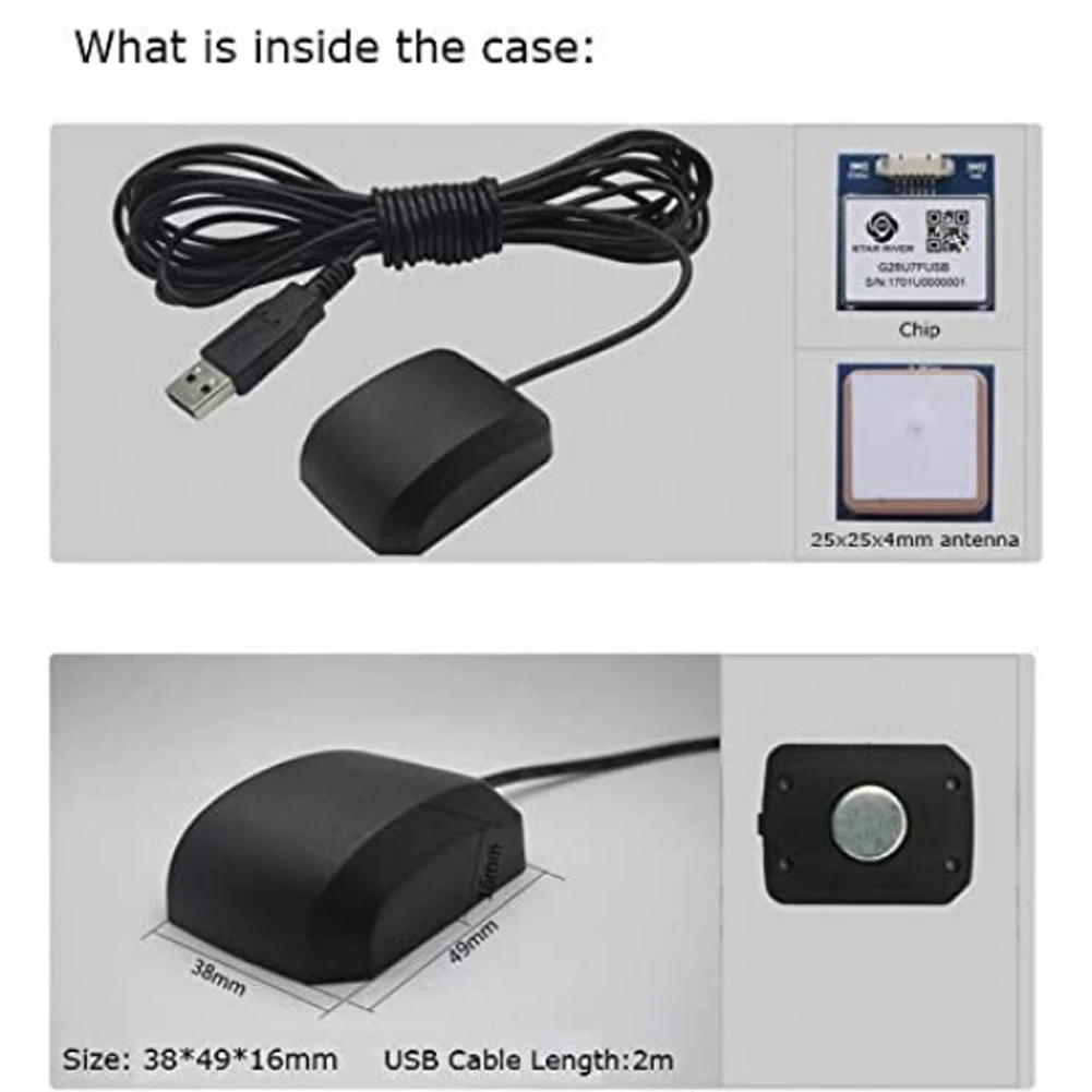 2ชิ้น VK-162 G-Mouse GPS เสาอากาศ8th ชิป USB ตัวรับ GPS dongle โมดูลการนำทางภายนอกรองรับ Google Earth Windows