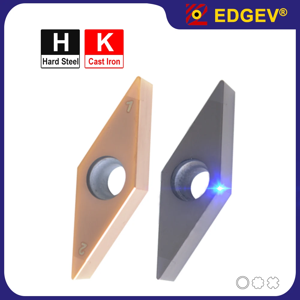 

EDGEV New Upgrade Coated Pcbn Insert,VBGW VCGW 0802/1102/1103/1604,VBGT VCMT Cbn Blade,Turning Tool for hard steel and cast Iron
