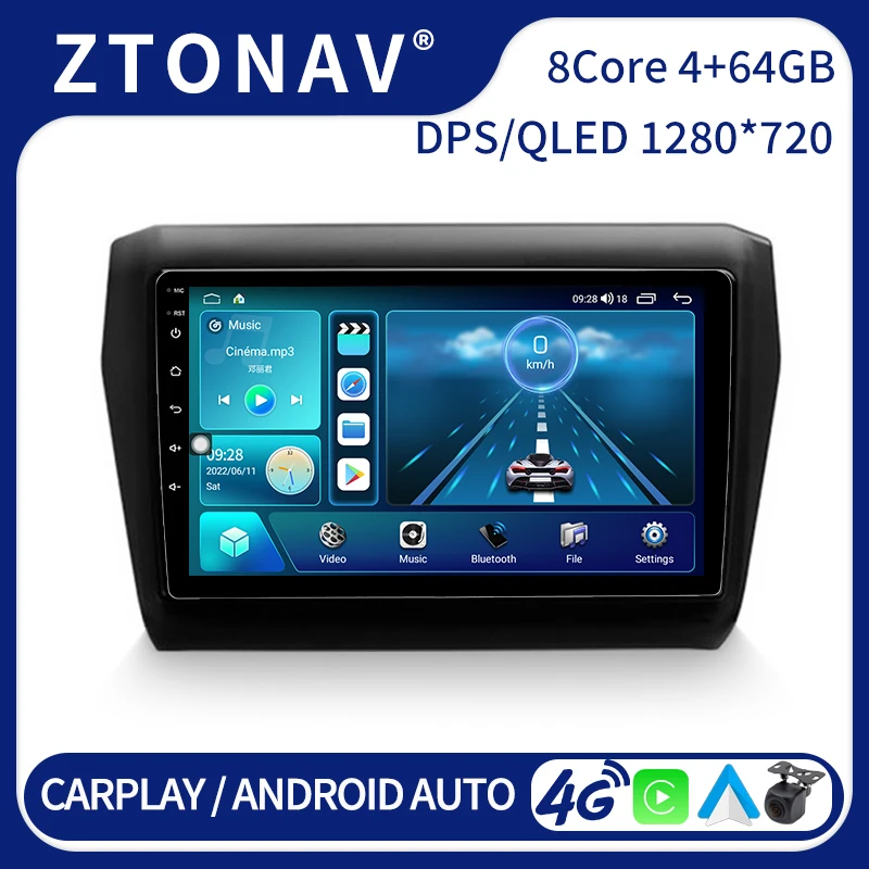 Car Media Video Player For Suzuki Swift 5 2016 2017 2018 2019 2020 Car Stereo Media Video Player Headunit GPS Navi Carplay 2 Din