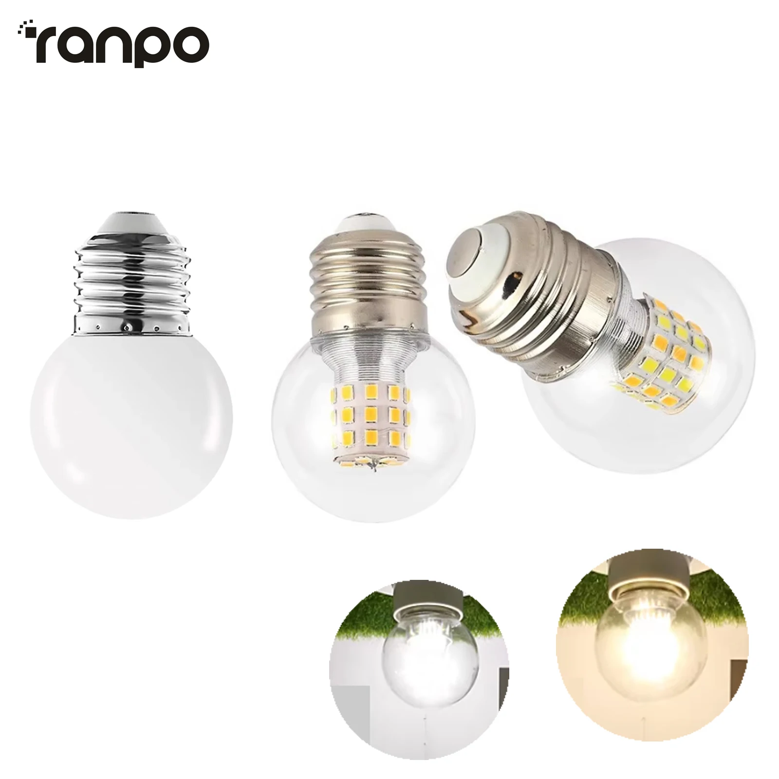 Lampadina a led 6w 9w 12w 220v E27 6000k 3000K Lampada ad alta efficienza energetica Lampadario a globo di luce vintage Lampadario Luminosità Ciondolo Bianco freddo