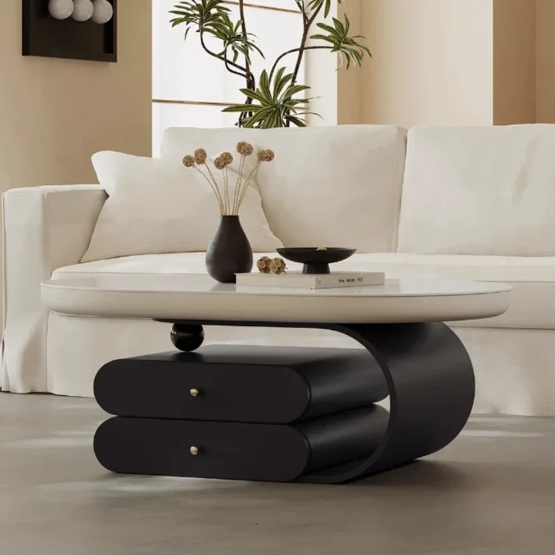 

Luxury Designer Modern Coffee Table Aesthetic Storage Drawer Space Saving Coffee Table Living Room Mesa De Centro Sala Furniture