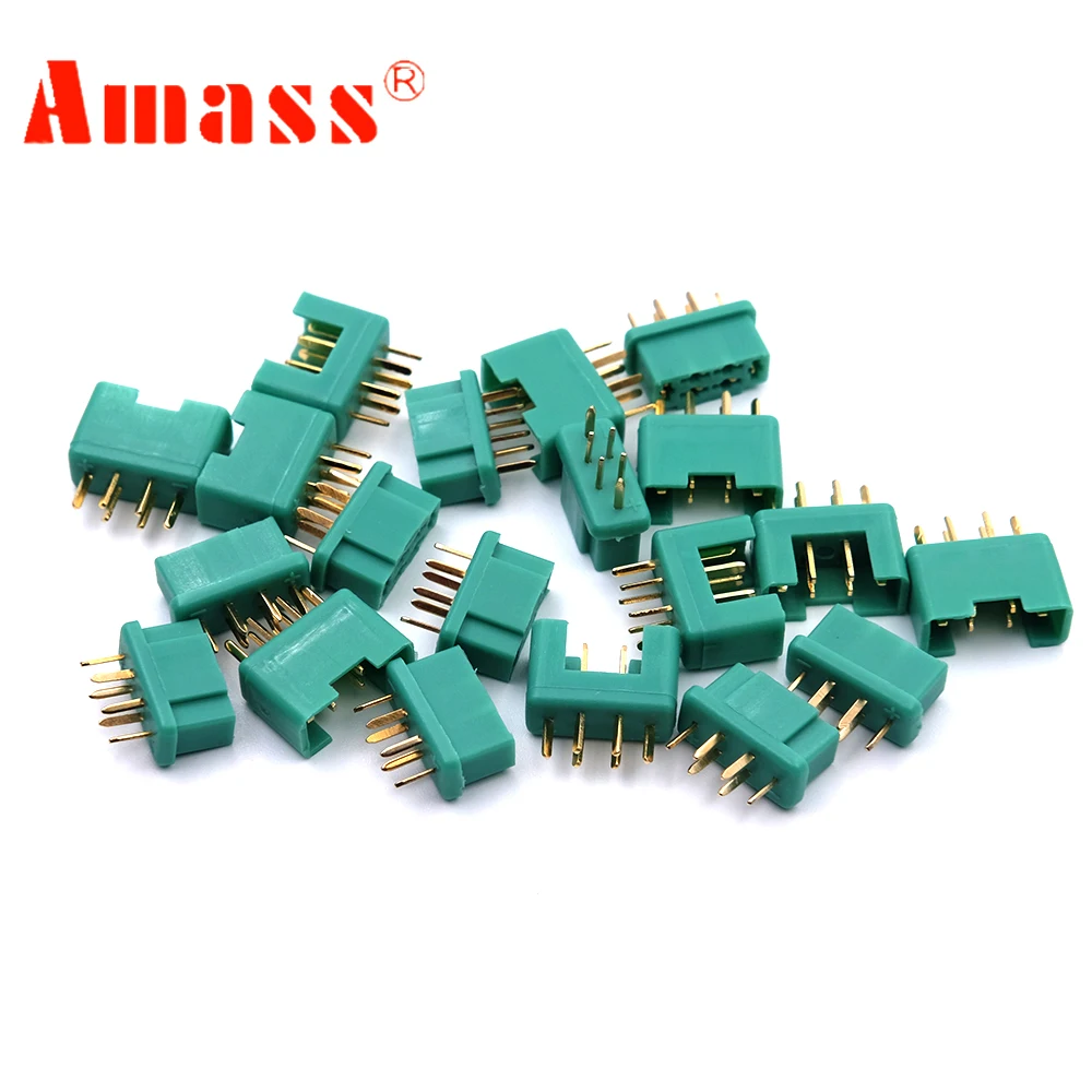 Amass MPX6 MPX 6 Pin Male Female Plug Connector Gold Plating 30A Plug For RC Glider Plane Drone Toys DIY Tool Parts