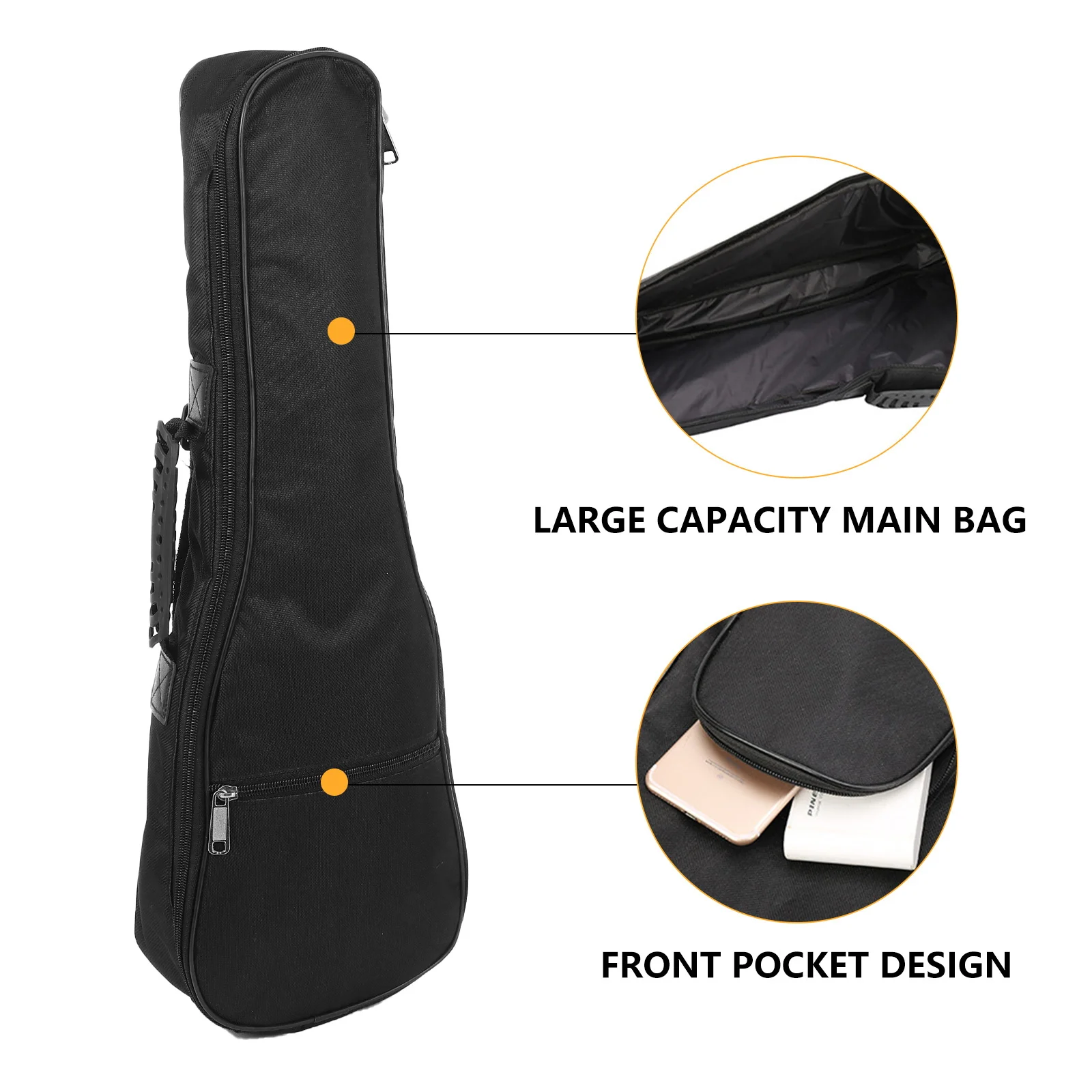 

1Pcs Ukulele Carry Backpack Thickened Durable Protective Bag for Travel Sponge Padded Ukulele Storage Small Guitar Gig Bag
