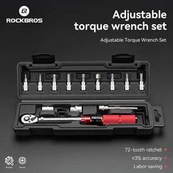 ROCKBROS kit di attrezzi per la riparazione di biciclette per bici multifunzionali chiave dinamometrica cacciavite per bici MTB set di attrezzi Protable per bici da strada