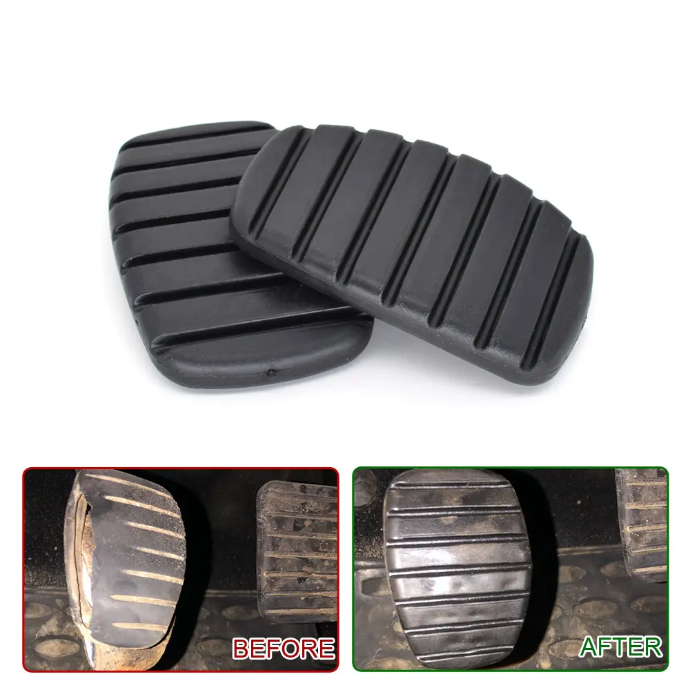 1 Pair Car Clutch Brake Pedal Pad Rubber Cover for Renault Megane Laguna Clio Kangoo Scenic Espace Modus Trafic Twingo Vel Satis