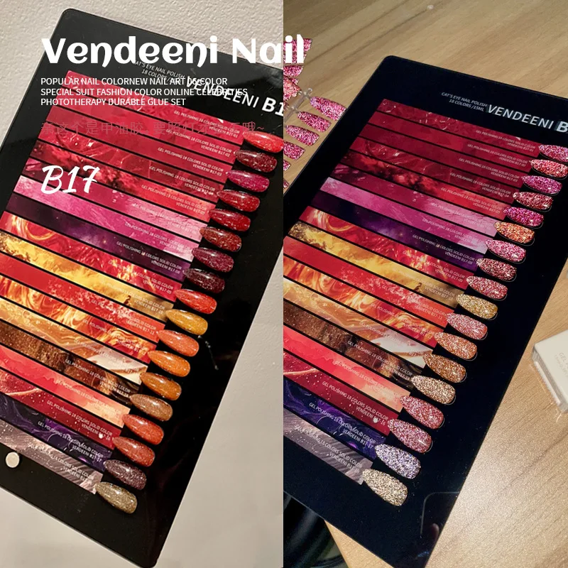 VENDEENI 24 colors Cat eye color Nail gel set Nail salon 2024 New Professional Hot sale Non-toxic UV gel Nail Art Kit Wholesale