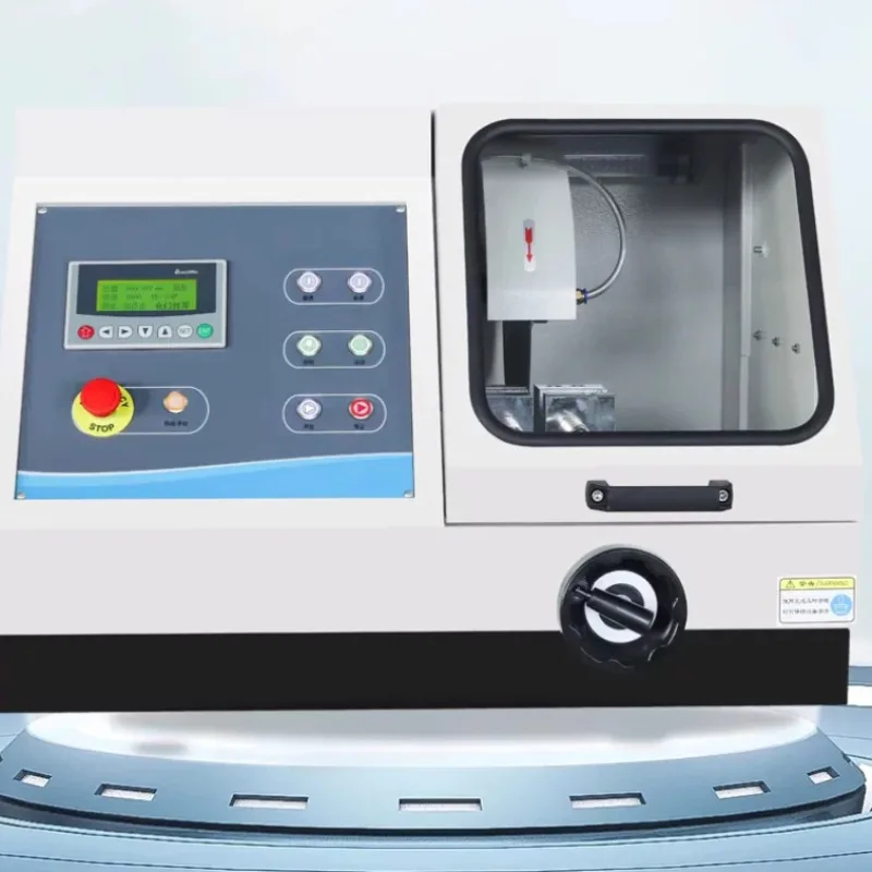 Automatic metallographic cutting machine, observation of metallographic lithofacies of materials