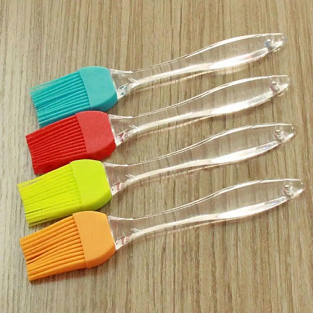 Silicone Grill Brush Bread Chef Brush Pastry Oil Cooking Smear BBQ Brush Tool Seasoning Brush Baking Pan Oil Brush Kitchen Brush