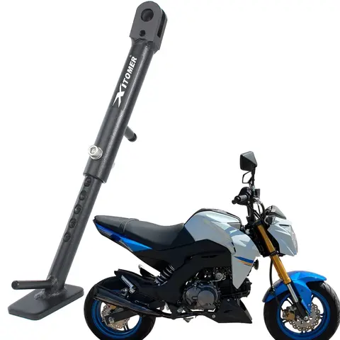 कावासाकी Z125 PRO 2017-2025 Z125 PRO SE Z125 PRO KRT संस्करण KSR110 के लिए मोटरसाइकिल एडजस्टेबल किकस्टैंड स्टील किक साइड स्टैंड 10 best sales केएसआर110 - №8