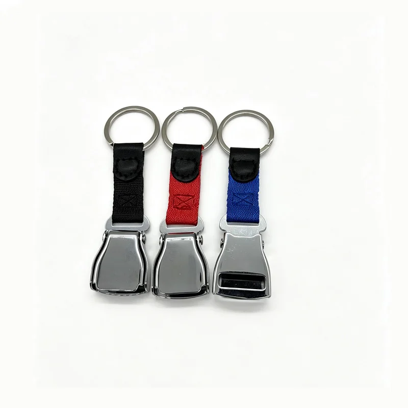 Aircraft Seat Belt Buckle Keyring Aviation Detachable Plane Safety Belt Buckle Keychain Seatbelt Buckle Keychain For Backpack