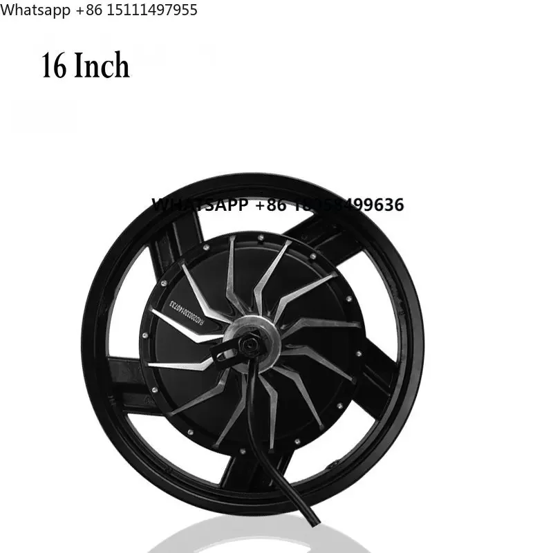 16 Inch 17 Inch 72V96V120V2000W3000w High-power Rear Hub Motor for Motorcycle Modified Sports Electric Scooter Parts Disc Brake