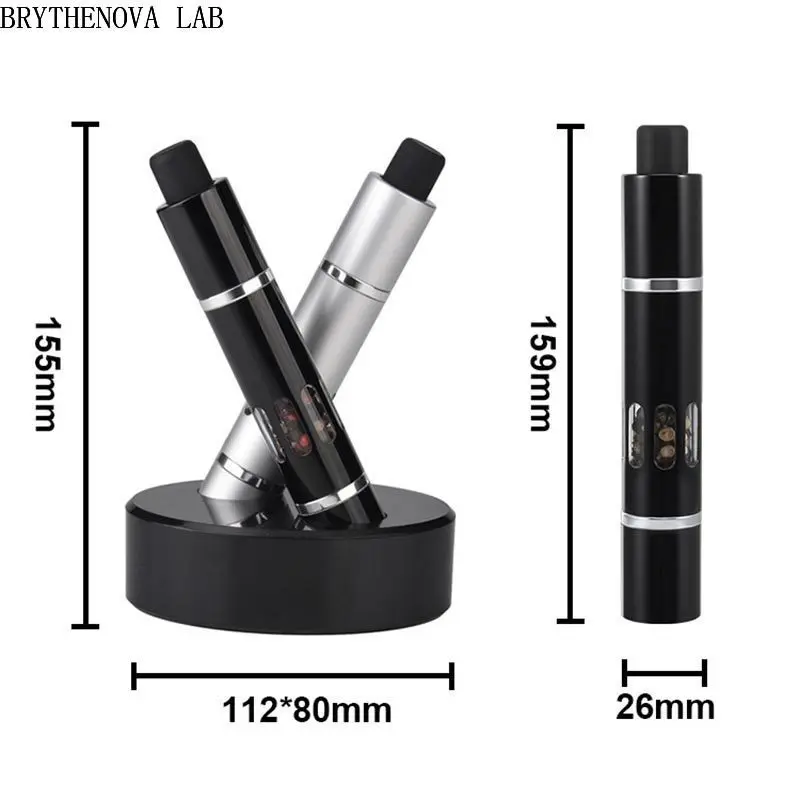 Manual Aluminum Alloy Pepper Grinder Thumb Push Button Salt Pepper Fits Grinders in Home Kitchen Barbecue Sea Salt Spice Mills