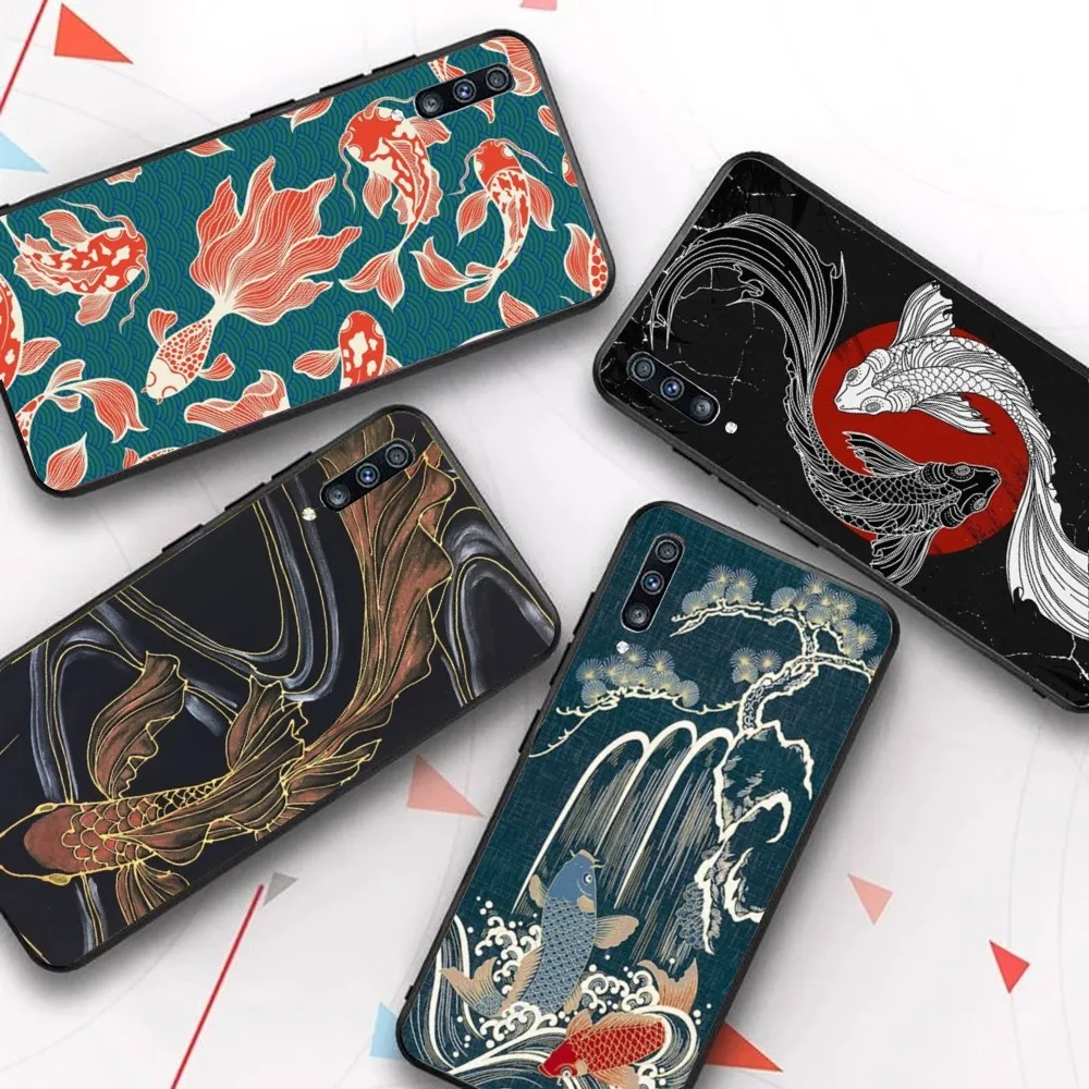 Koi Fish luck Phone Case For Samsung A 10 11 12 13 20 21 22 30 31 32 40 51 52 53 70 71 72 73 91 13 shell