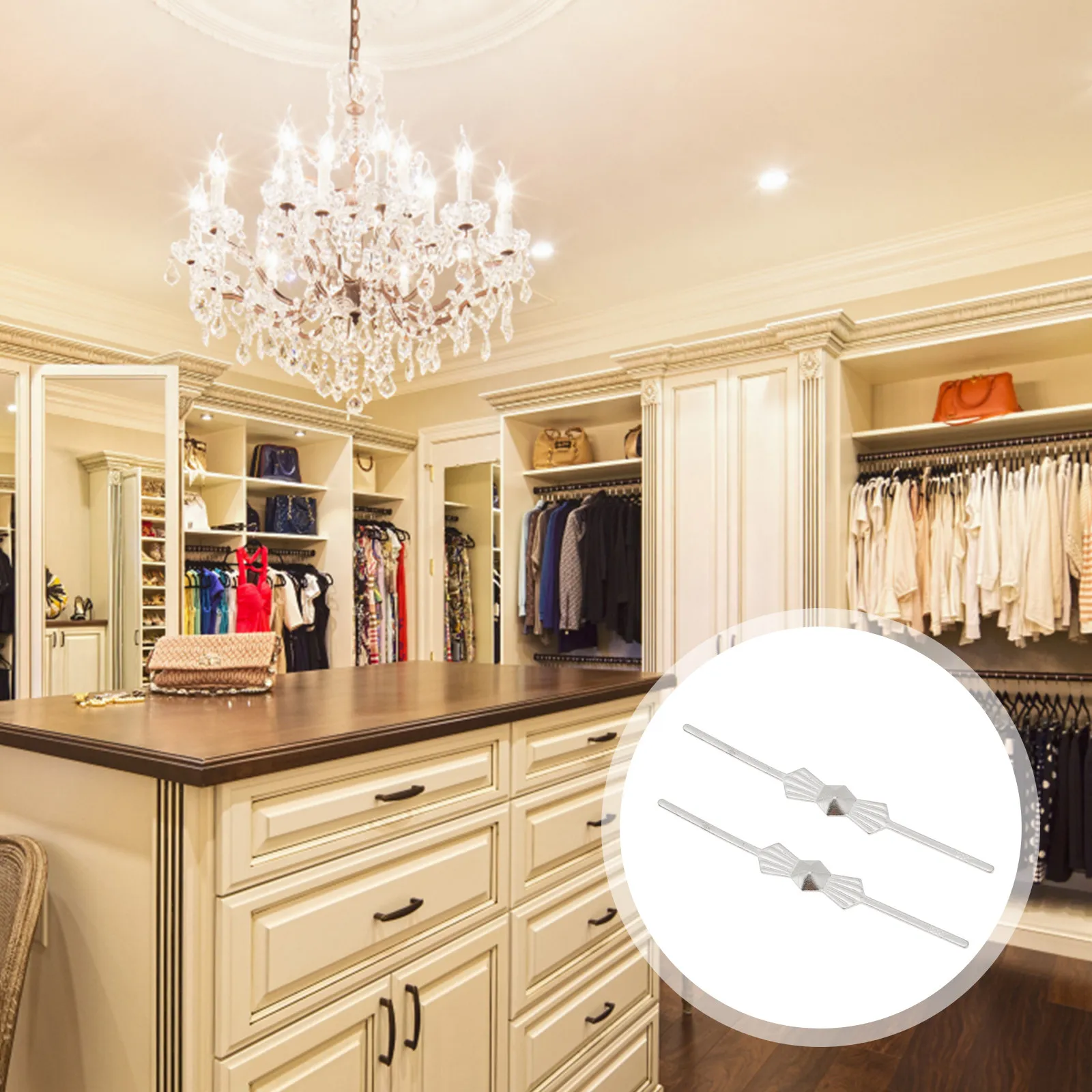 

200Pcs Chandelier Connector Clips Metal Bead Chain Fasteners for Crystal Hangings Wedding Decor Bow Tie Pins Accessories