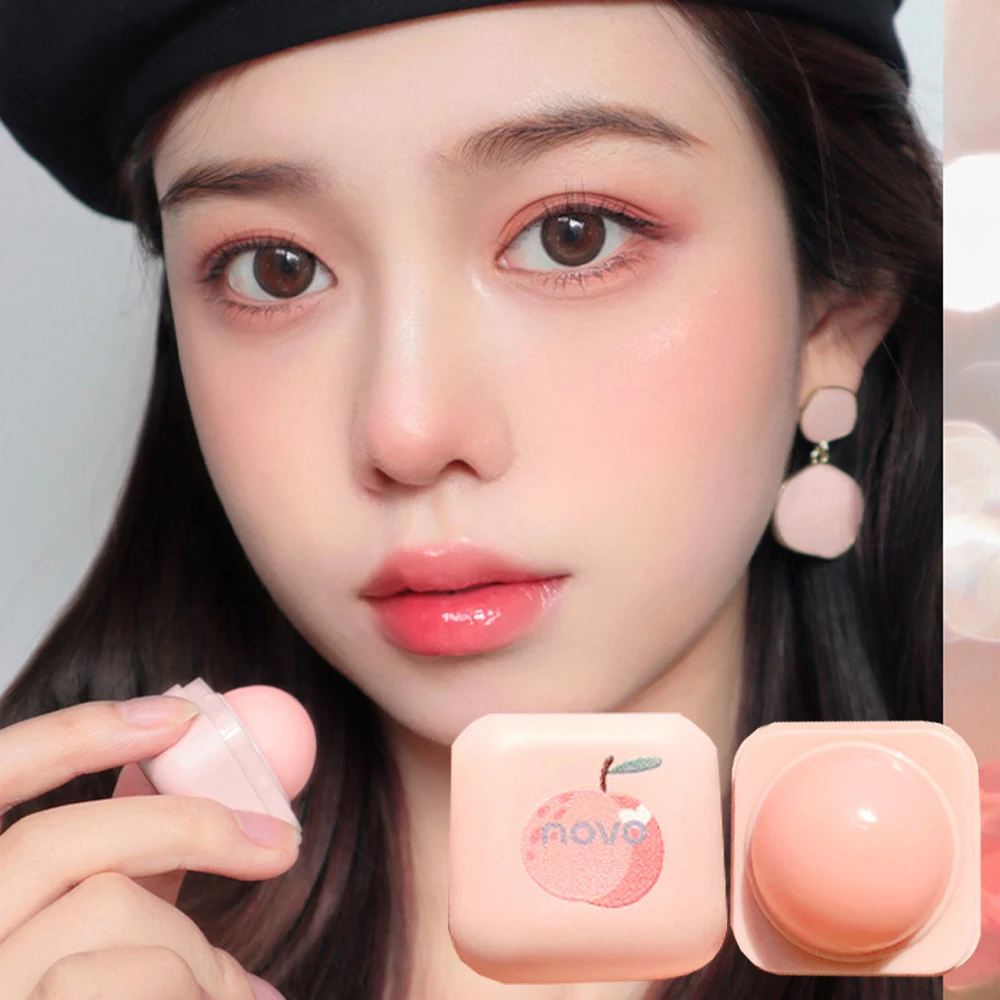 بودينغ صغير تغيير درجة الحرارة بلسم الشفاه دائم مغذي أحمر الشفاه الخوخ العناية بالشفاه أحمر الشفاه قاعدة شفافة إصلاح ملمع الشفاه