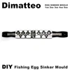 Dimatteo Fishing Egg Sinker Mold zestawy 1oz 2oz 3oz 4oz 5oz 5 ubytków 3