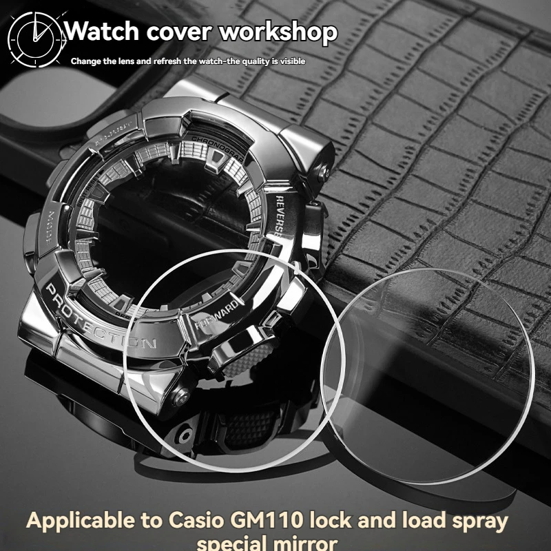 

High strength scratch resistant and wear-resistant watch, For Casio GM-110 small steel cannon watch, sapphire glass watch mirror