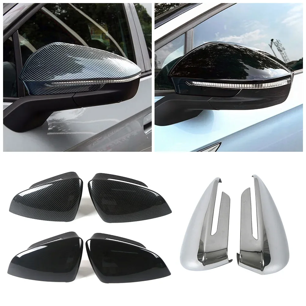 For Volkswagen VW ID.4 ID4 ID.6 ID6 2021 2023 LHD Car Exterior Part Color Refit Rearview Side Mirror Cover Trim Anti Scratch