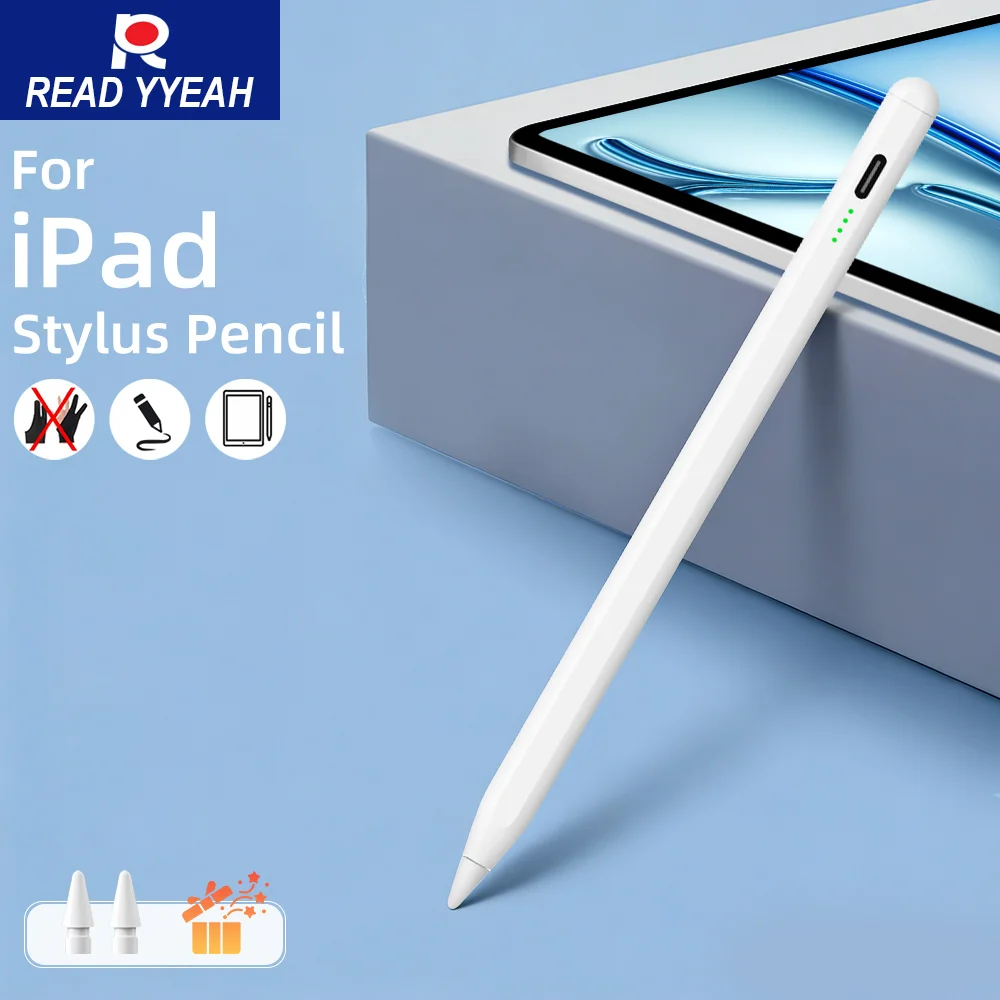 

Активный стилус READYYEAH для 2018-2022 Palm Refusal Apple Pencil, карандаш для планшета с магнитной адсорбцией, аксессуар для Ipad