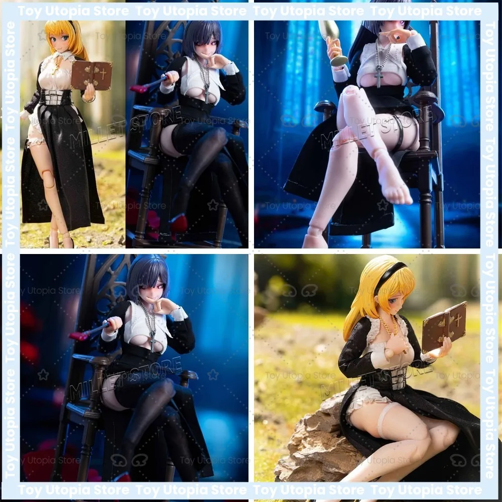 

Fog Toys Nun YU-01A+01B 1/12 Anime Action Figure Set Eira & Layla Gift