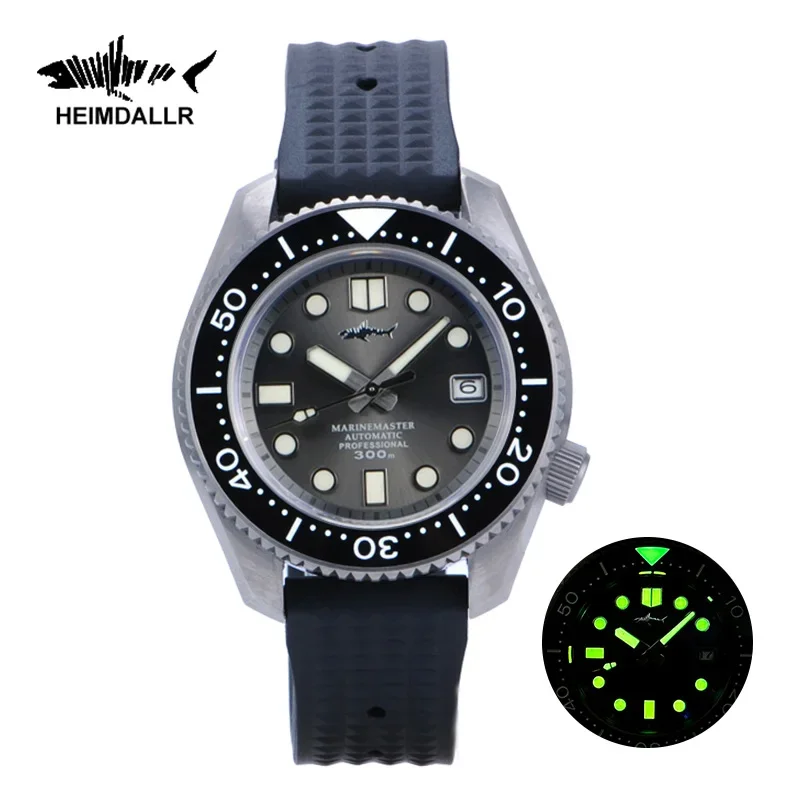 HEIMDALLR Titanium MM300 Diving Watch Sapphire Crystal 30Bar Warterproof C3 Luminous NH35 Automatic Mechanical 42mm Men Watch