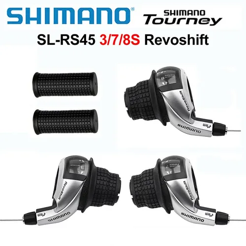 Shimano Revoshift SL-RS45 3X7s 3X8s grip Twist Shifter 21S 24s MTB bicicleta palanca de cambios peine con empuñaduras RS35
