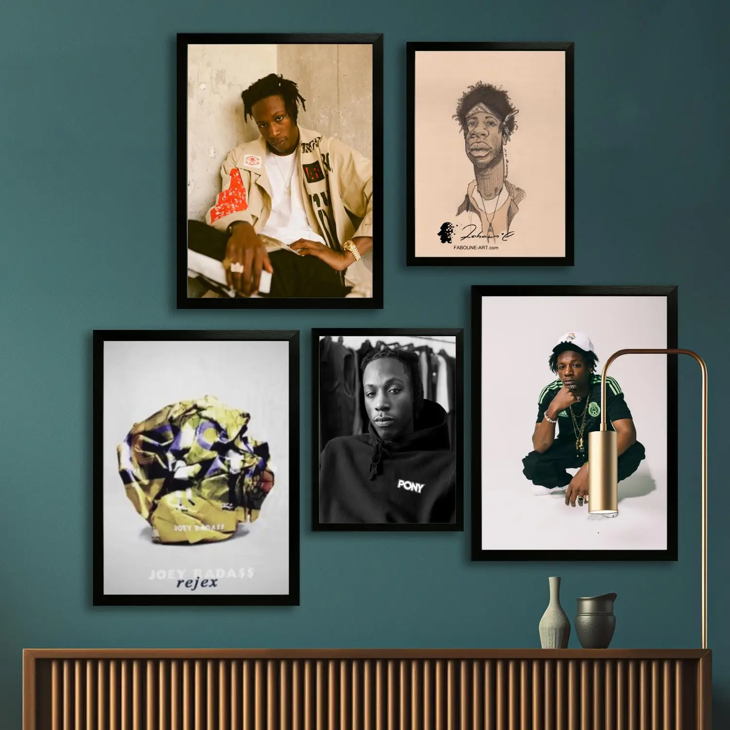 

Плакат на холсте Joey Bada и настенное искусство, печать с изображением, современная семья, декор для спальни, постеры, декоративная живопись