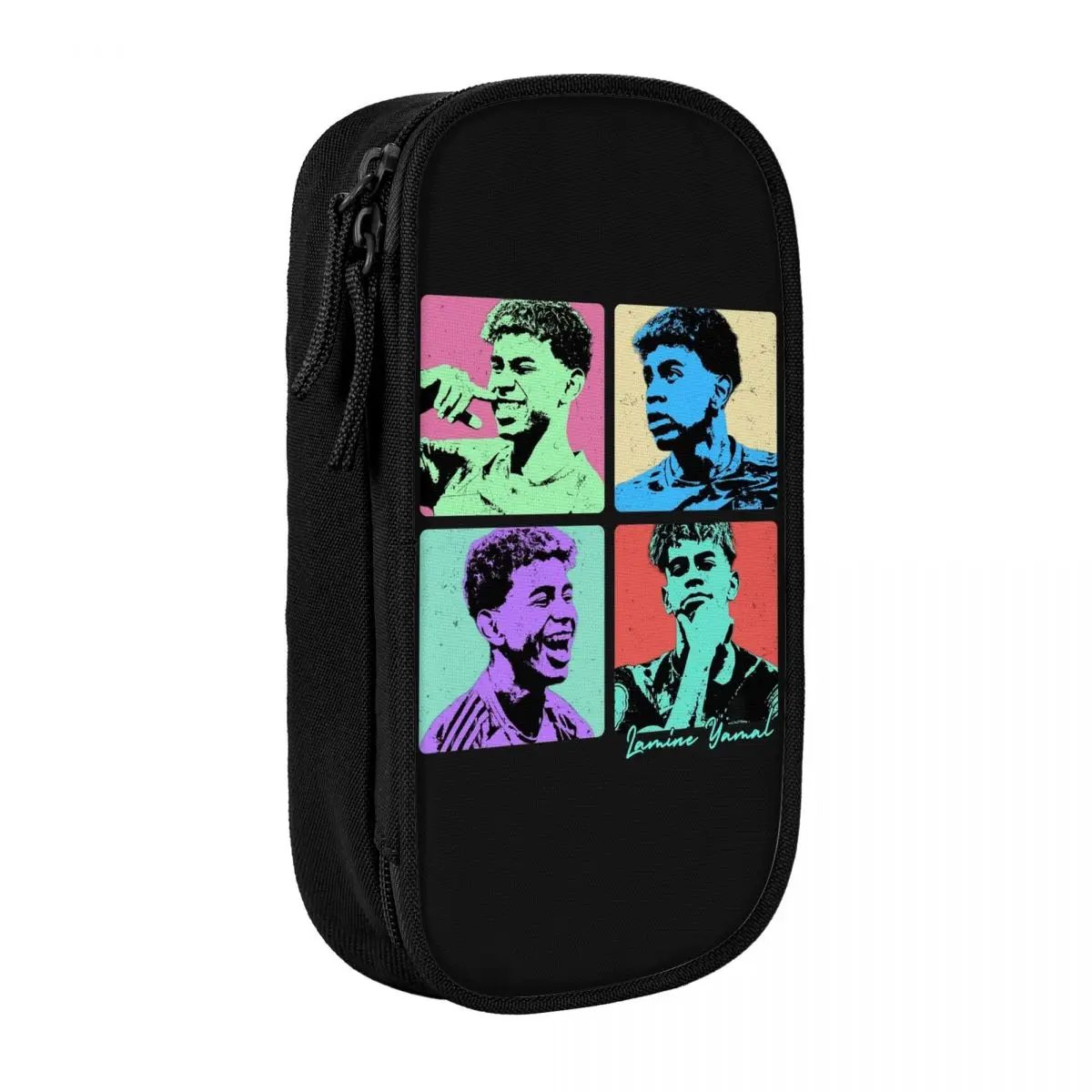 

Lamine Y-Yamal Pencil Cases Football Soccer Pencilcases Pen for Student Big Capacity Bag Students School Zipper Stationery