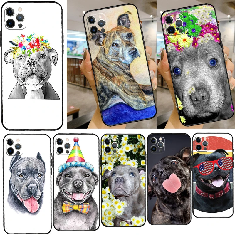 Staffordshire Bull Terrier Staffy dog Phone Case For iPhone 14 13 12 Mini 11 Pro Max SE 2020 6 7 8 Plus X XS Max XR Cover Shell