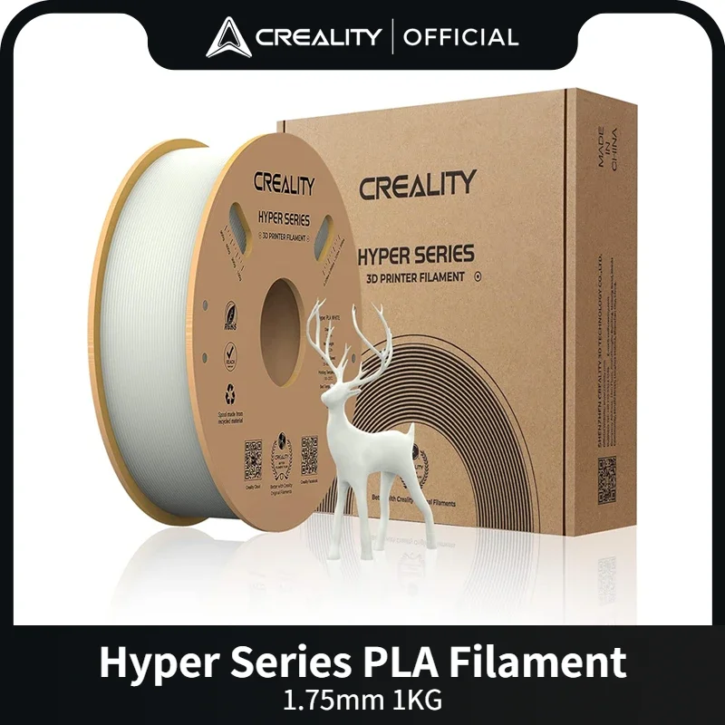 

CREALITY High Speed PLA Filament 1.75mm 1KG(2.2lbs) Hyper Series PLA Consumables 3D PLA Filament for K1/K1 Max &Most FDM Printer