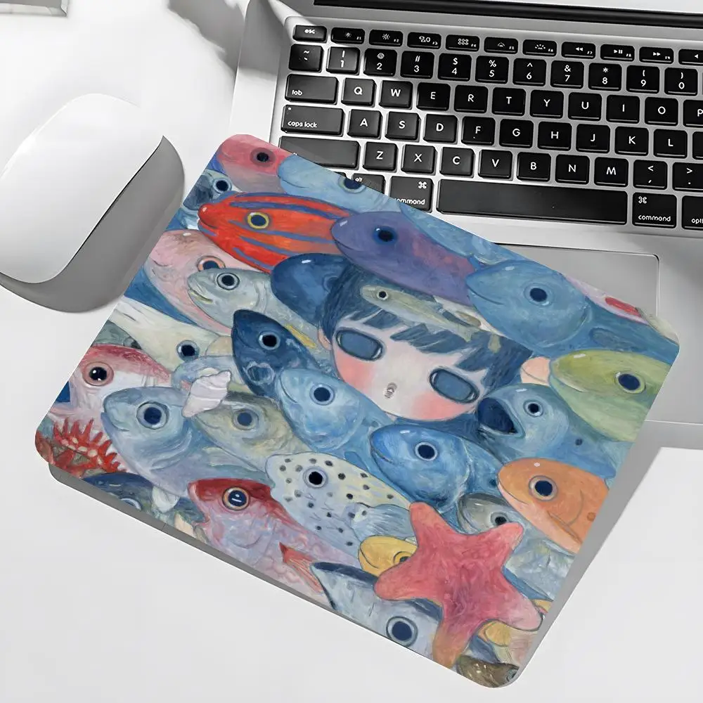 Aya Takano Mouse Pad Gamer Large Size Office Desk Protector Mat 450x400X2MM Waterproof Desktop Mouse Pad